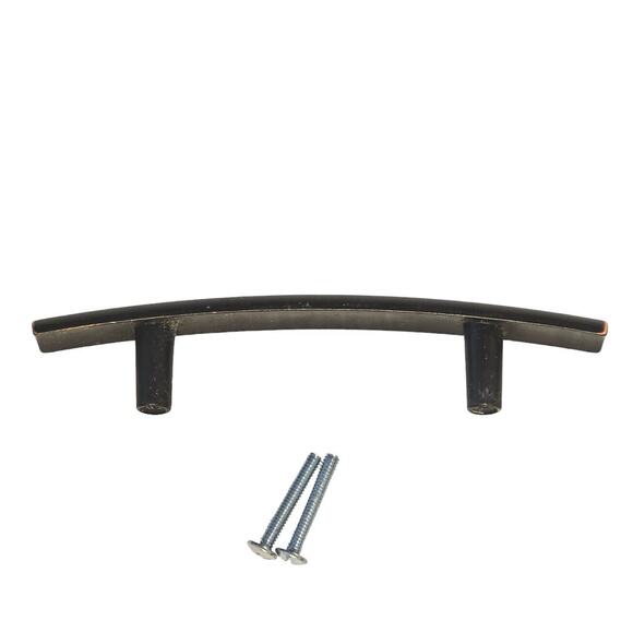 Cabinet Pull Bronze Copper Arched Drawer Knob Blackened P22667C-VB 3" Handle - Picture 2 of 6